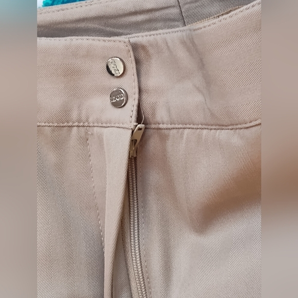 Izod Women's XFG Stretch Golf Tan Khaki Pants |  Size 14 - Picture 7 of 7